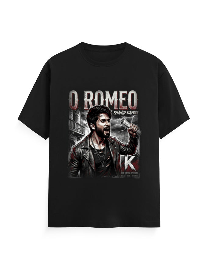 Unisex Classic Crew T-Shirt - O Romeo-Retro Black GlowZonePrints