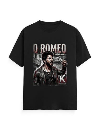 Unisex Classic Crew T-Shirt - O Romeo-Retro Black GlowZonePrints
