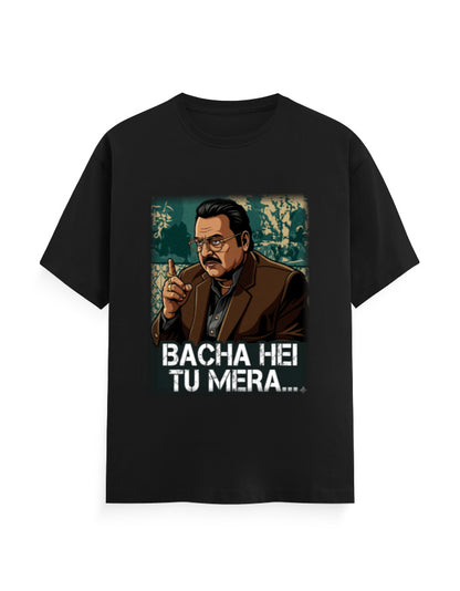 Unisex Crew T-Shirt – Dhurandhar (H) Black GlowZonePrints
