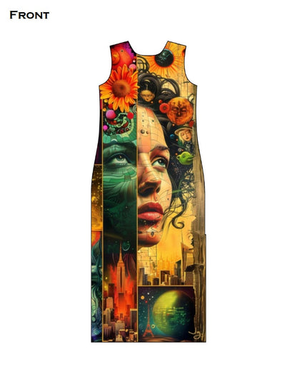 Abstract Art AOP(All Over Print) Bodycon Dress GlowZonePrints