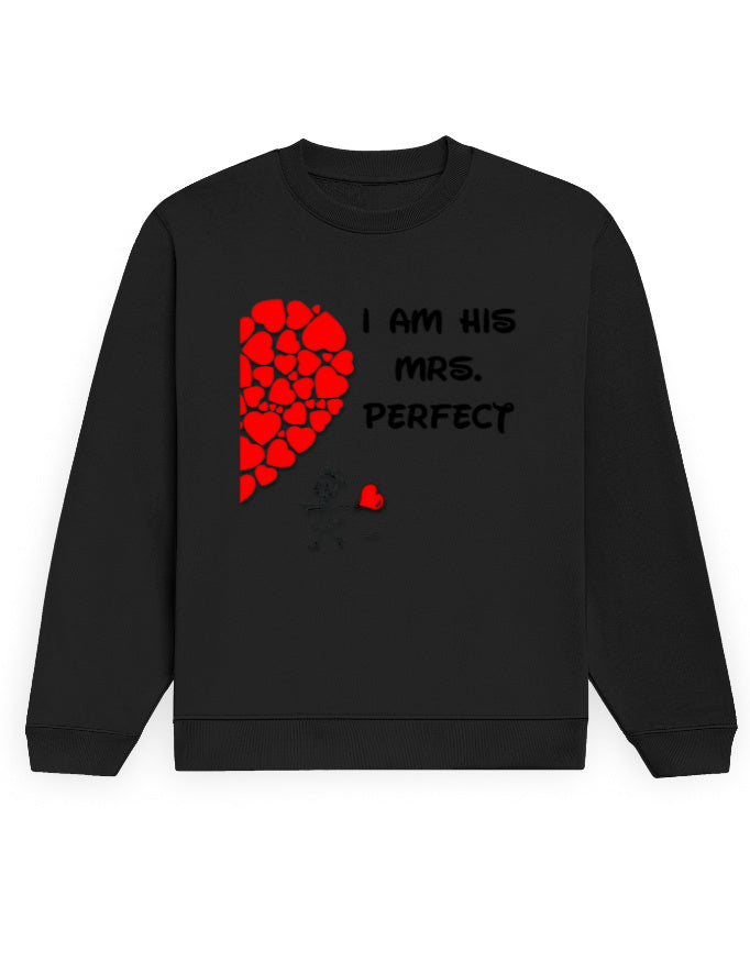 Unisex Sweatshirt - Mrs Perfect Black GlowZonePrints