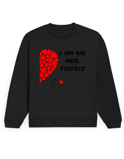 Unisex Sweatshirt - Mrs Perfect Black GlowZonePrints