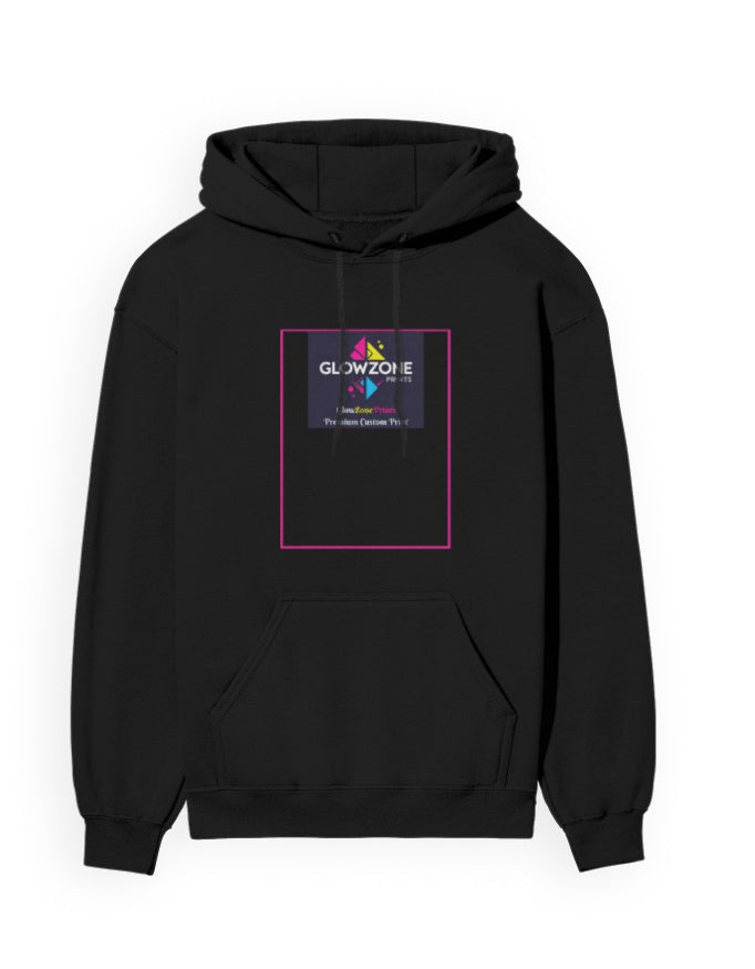 Unisex Hoodie | UH24 (Custom Print) Black GlowZonePrints
