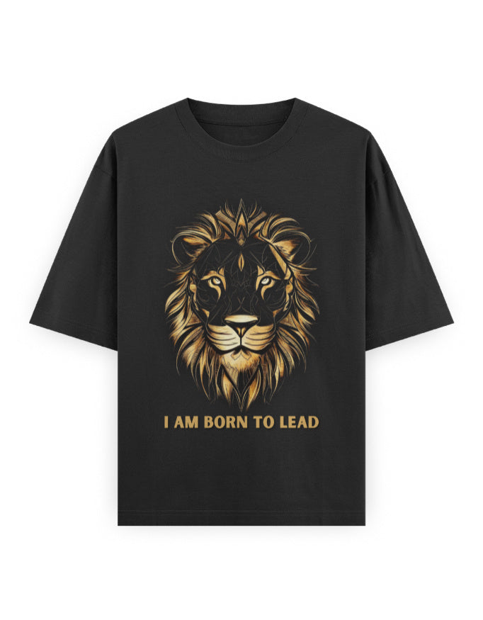 Unisex Oversized Classic T-Shirt Lion | UC22 Black GlowZonePrints