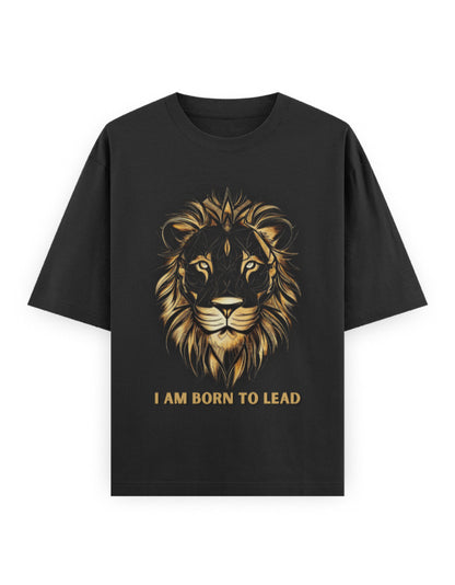 Unisex Oversized Classic T-Shirt Lion | UC22 Black GlowZonePrints