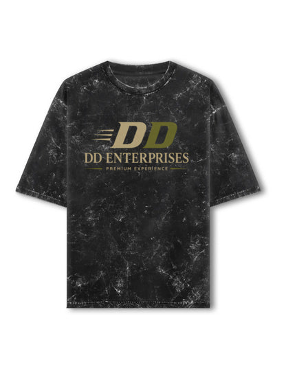 Acid Washed Oversized Tee - DD Enterprises Black Generic