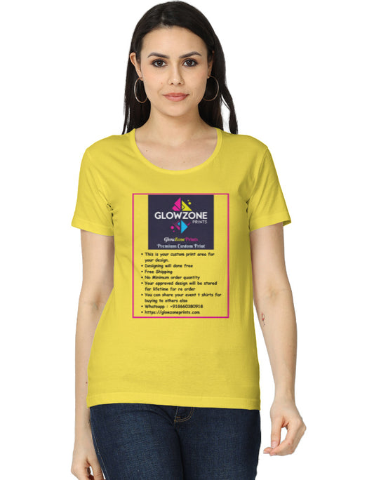Women's Classic T-Shirt | (Custom Print) -1 New Yellow GlowZonePrints