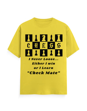 Unisex Classic Crew T-Shirt – Chess (Black Edition) New Yellow GlowZonePrints