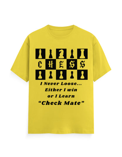 Unisex Classic Crew T-Shirt – Chess (Black Edition) New Yellow GlowZonePrints