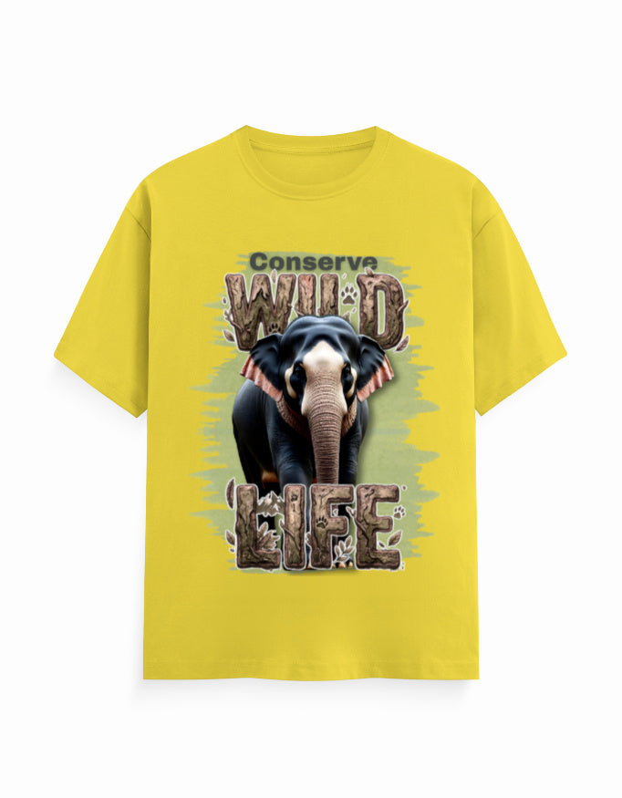 Unisex Classic Crew T-Shirt – Conserve Wild Life New Yellow GlowZonePrints