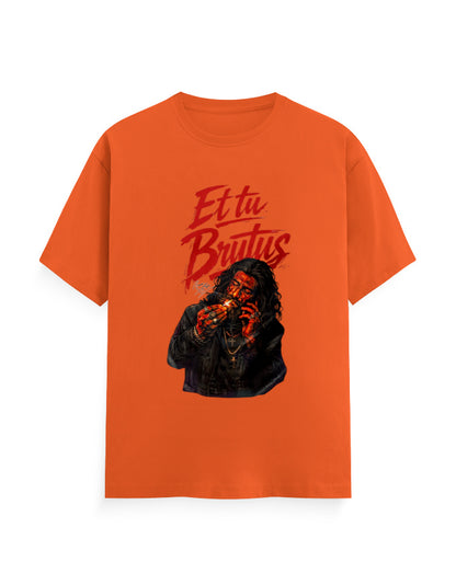 Unisex Classic Crew T-Shirt – Dhurandhar - Limited Edition Orange GlowZonePrints