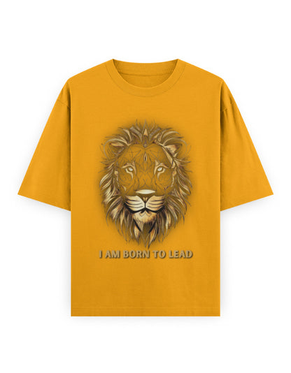 Unisex Oversized Classic T-Shirt Lion | UC22 Golden Yellow GlowZonePrints