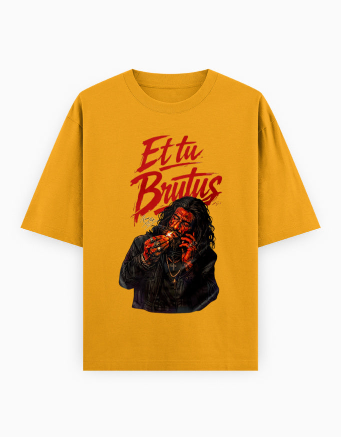 Unisex Oversized Classic T-Shirt – Dhurandhar - Limited Edition Golden Yellow GlowZonePrints