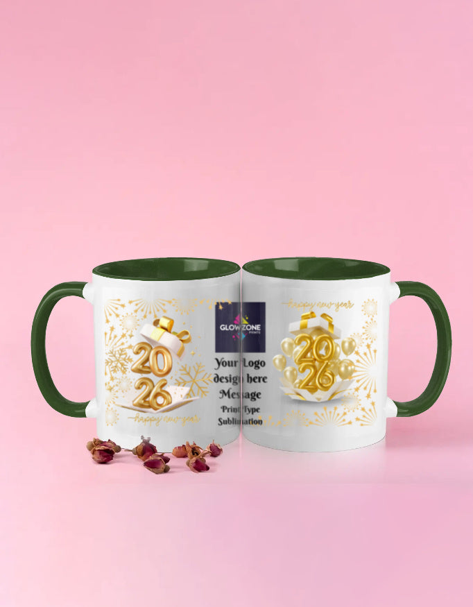 Color Coffee Mug | 325ml (Custom Print) Custom Bottle Green GlowZonePrints