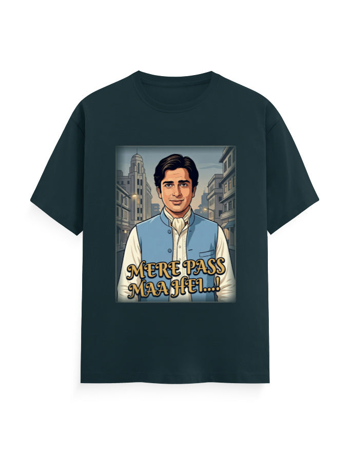 Unisex Classic Crew T-Shirt - Deewar1975 Petrol Blue GlowZonePrints