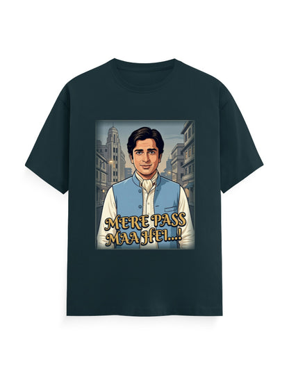 Unisex Classic Crew T-Shirt - Deewar1975 Petrol Blue GlowZonePrints