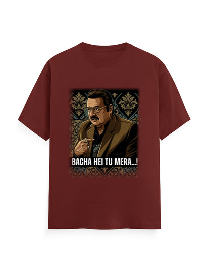 Unisex Crew T-Shirt – Dhurandhar (G) Brick Red GlowZonePrints