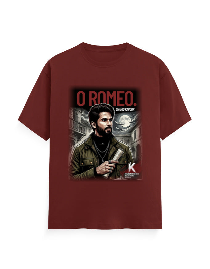 Unisex Classic Crew T-Shirt - O Romeo Brick Red GlowZonePrints
