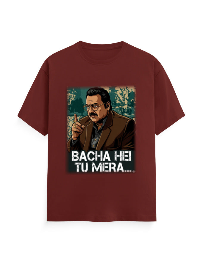 Unisex Crew T-Shirt – Dhurandhar (H) Brick Red GlowZonePrints