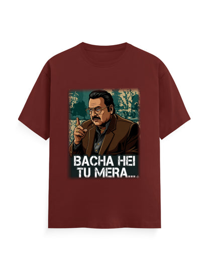 Unisex Crew T-Shirt – Dhurandhar (H) Brick Red GlowZonePrints