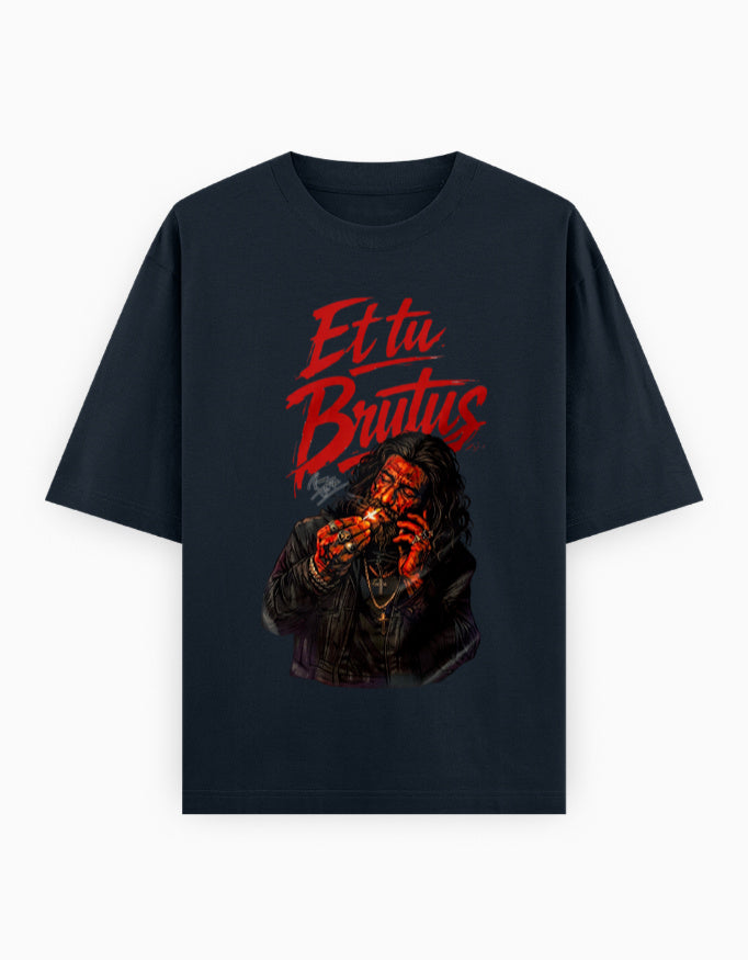 Unisex Oversized Classic T-Shirt – Dhurandhar - Limited Edition Navy Blue GlowZonePrints