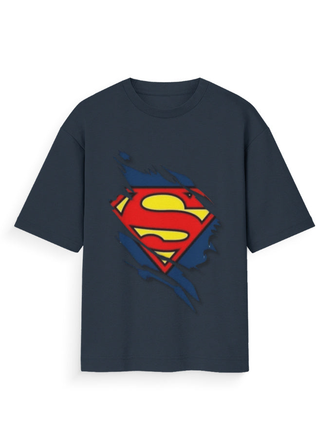 Unisex Standard T-Shirt - Superman Navy Blue GlowZonePrints