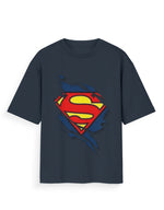 Unisex Standard T-Shirt - Superman Navy Blue GlowZonePrints