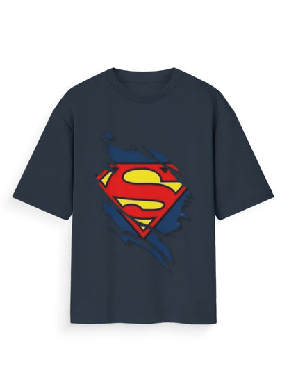 Unisex Standard T-Shirt - Superman Navy Blue GlowZonePrints