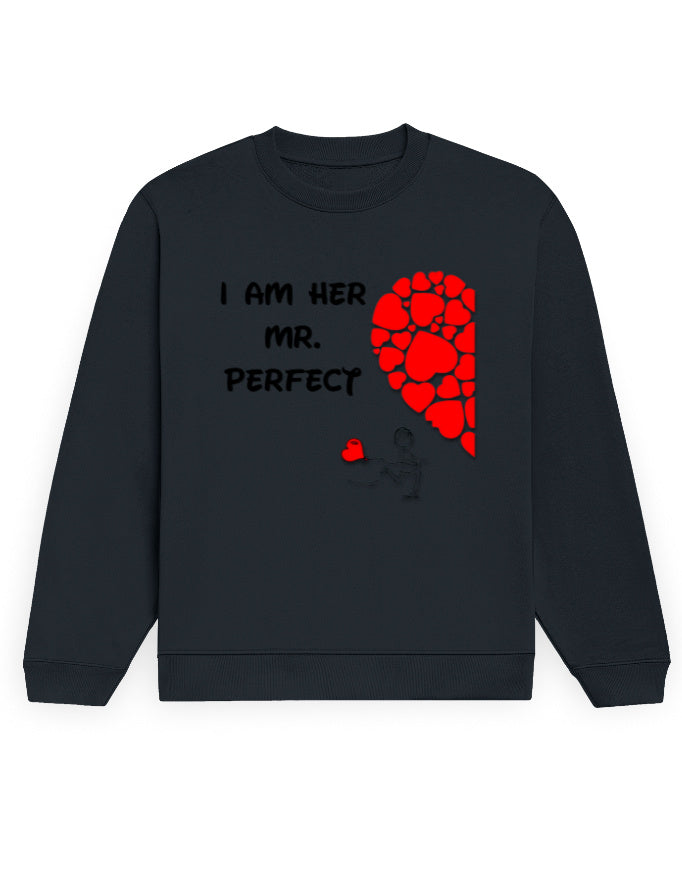 Unisex Sweatshirt - Mr Perfect Navy Blue GlowZonePrints