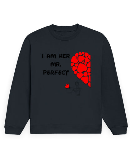 Unisex Sweatshirt - Mr Perfect Navy Blue GlowZonePrints