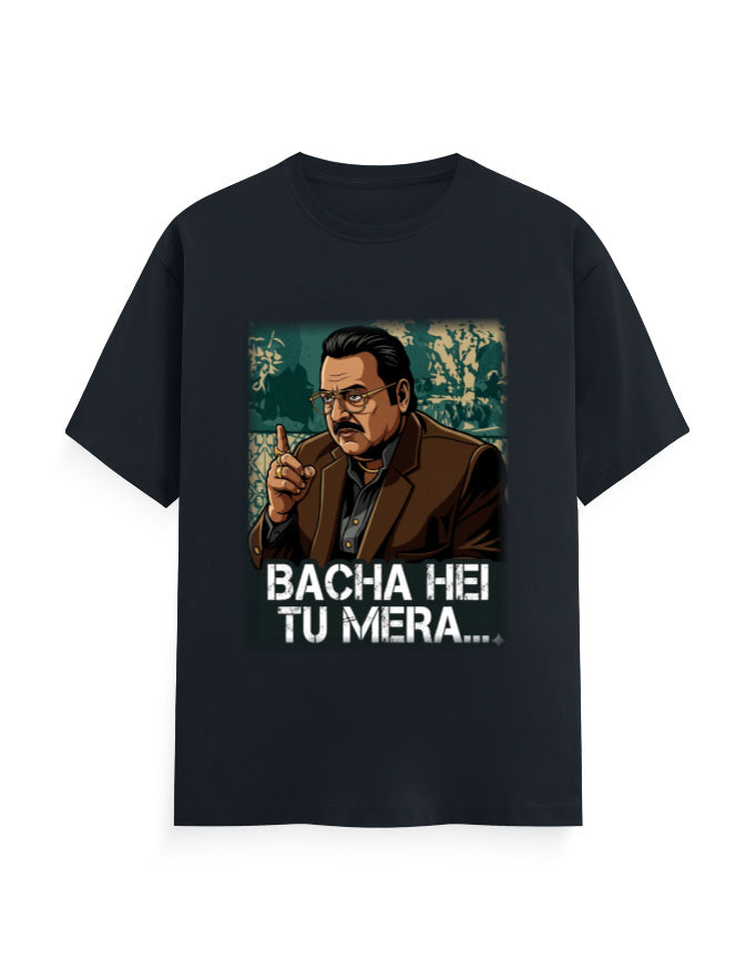 Unisex Crew T-Shirt – Dhurandhar (H) Navy Blue GlowZonePrints