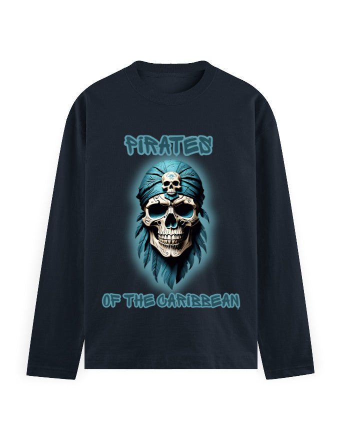 Men's Full Sleeve T-Shirt - Pirates Navy Blue GlowZonePrints