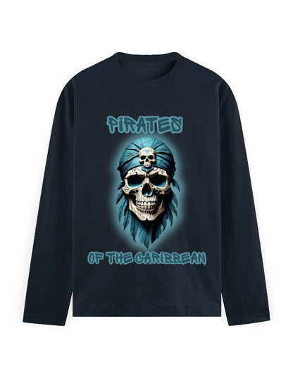 Men's Full Sleeve T-Shirt - Pirates Navy Blue GlowZonePrints