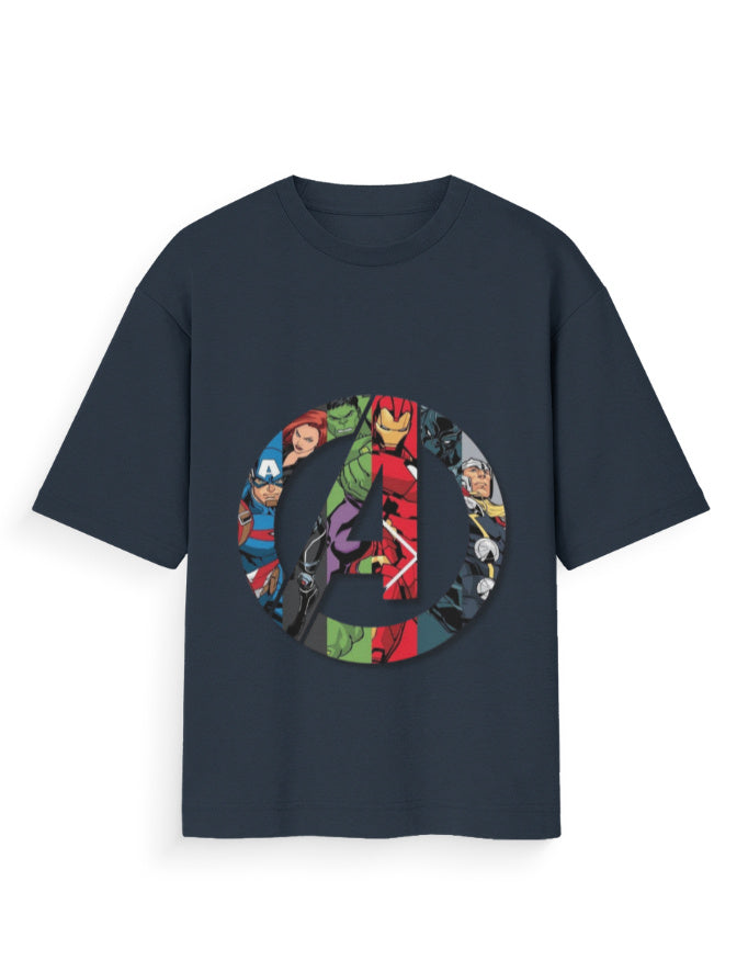 Unisex Standard T-Shirt - Avengers Navy Blue GlowZonePrints