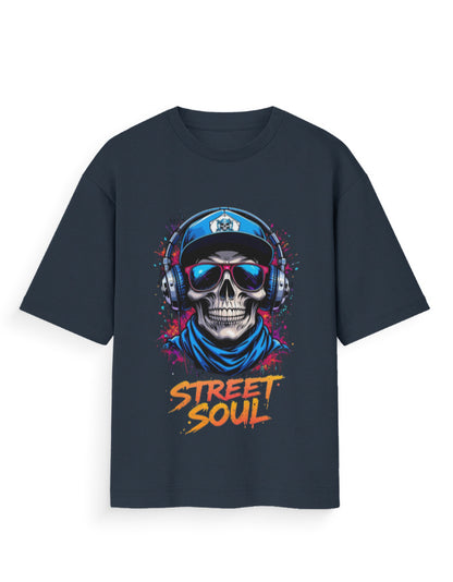 Unisex Standard T-Shirt - Stree Soul Navy Blue GlowZonePrints