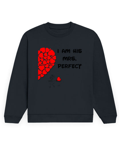 Unisex Sweatshirt - Mrs Perfect Navy Blue GlowZonePrints