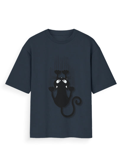 Unisex Standard T-Shirt - Cat Claw Navy Blue GlowZonePrints