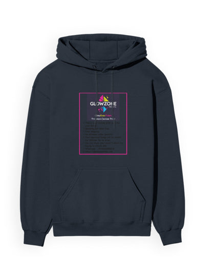 Unisex Hoodie | UH24 (Custom Print) Navy Blue GlowZonePrints