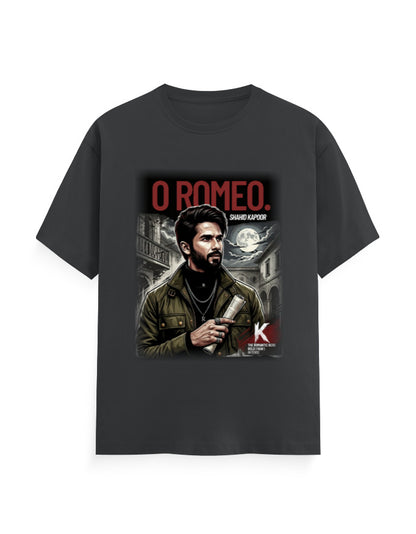 Unisex Classic Crew T-Shirt - O Romeo Steel Grey GlowZonePrints