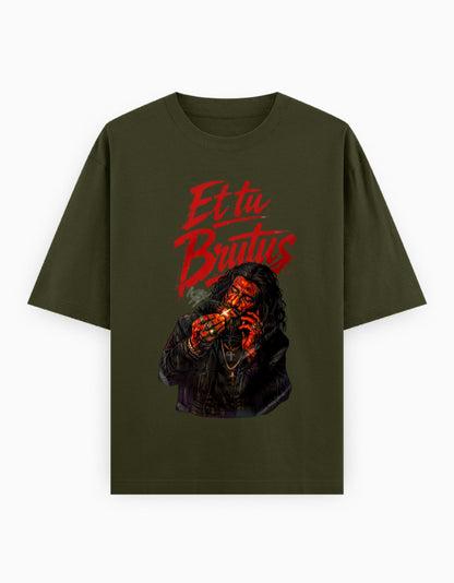 Unisex Oversized Classic T-Shirt – Dhurandhar - Limited Edition Olive Green GlowZonePrints