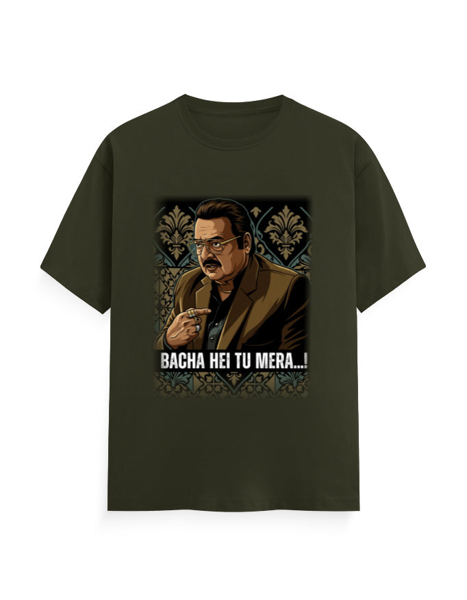 Unisex Crew T-Shirt – Dhurandhar (G) Olive Green GlowZonePrints