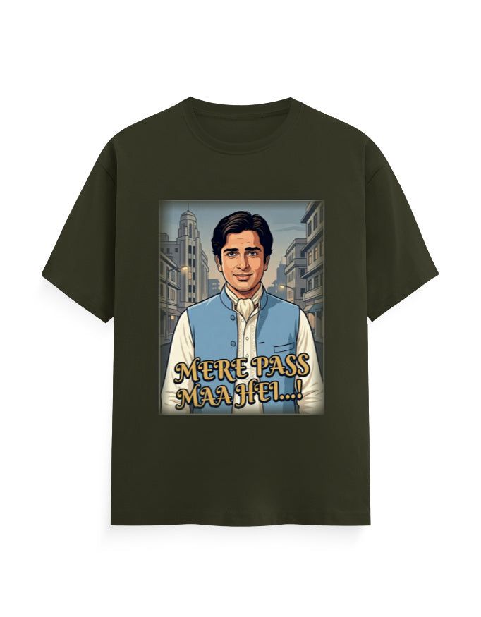 Unisex Classic Crew T-Shirt - Deewar1975 Olive Green GlowZonePrints