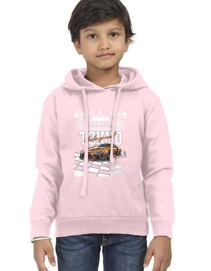 TOKYO Race Kids Hoodie Baby Pink GlowZonePrints