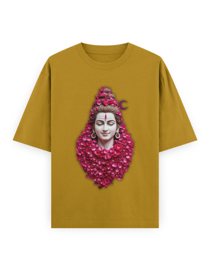 Mythic Warrior Oversized T-Shirt | GS01 Mustard Yellow GlowZonePrints