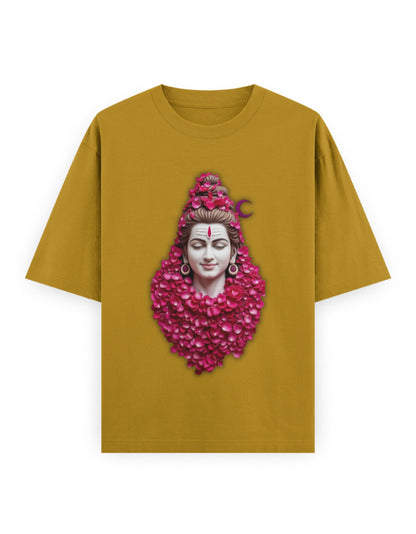 Mythic Warrior Oversized T-Shirt | GS01 Mustard Yellow GlowZonePrints