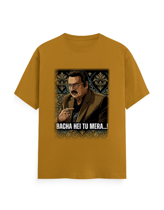 Unisex Crew T-Shirt – Dhurandhar (G) Mustard Yellow GlowZonePrints