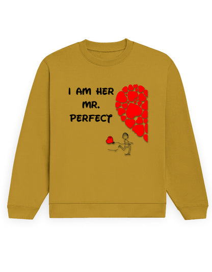 Unisex Sweatshirt - Mr Perfect Mustard Yellow GlowZonePrints
