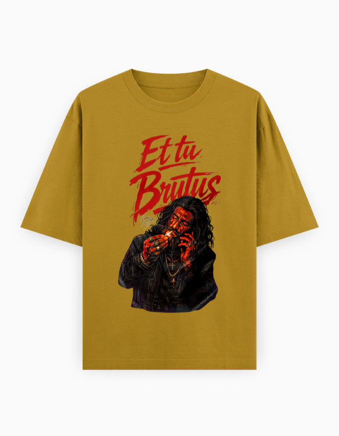 Unisex Oversized Classic T-Shirt – Dhurandhar - Limited Edition Mustard Yellow GlowZonePrints
