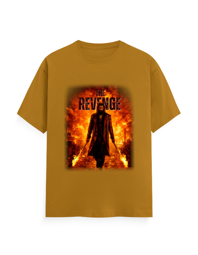 Unisex Crew T-Shirt – Dhurandhar - Revenge Mustard Yellow GlowZonePrints