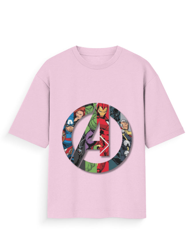 Unisex Standard T-Shirt - Avengers Light Baby Pink GlowZonePrints